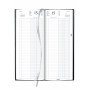 DESTOCKAGE-Agenda de la Banque BREPOLS Jupiter Long 15,4x33cm - Euros et centimes - 1 jour sur 2 pages