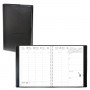 Agenda QUOVADIS PRESIDENT S sans répertoire couverture Impala noir 21x27cm - 1 semaine sur 2 pages