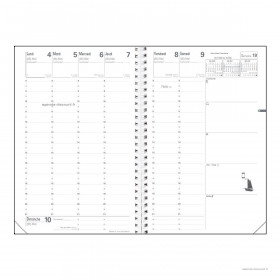 Recharge pour agenda QUOVADIS MINISTRE S à spirale format 16x24cm