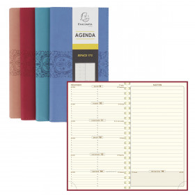 DESTOCKAGE-Agenda EXACOMPTA Espace 17S Cordoba spirale - 175x90mm - 1 semaine sur 1 page (COULEURS ALEATOIRES)