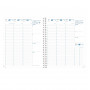 DESTOCKAGE - Agenda QUOVADIS EUREQUART Club navy 24x30cm - 1 semaine sur 2 pages - VERTICAL