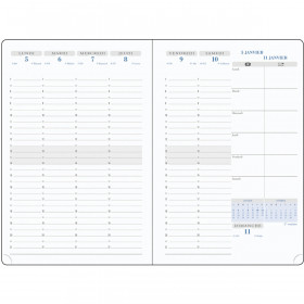DESTOCKAGE - Recharge agenda EXACOMPTA SAS Visuel 7 - 15x21cm - 1 semaine sur 2 pages
