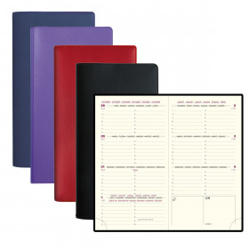 DESTOCKAGE - Agenda EXACOMPTA Eurotime 16 Barbara - 160x85mm - 1 semaine sur 2 pages (COLORIS ALEATOIRES)