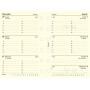 Recharge agenda FILOFAX organiseur POCKET -  1 semaine sur 2 pages - 81x120mm - HORIZONTAL