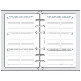 Recharge septembre à septembre Exatime 17 - semaine sur 2p horizontal - 172x105x8 mm