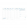 DESTOCKAGE Agenda QUOVADIS EXECUTIF Club Sauge - 16x16cm - 1 semaine sur 2 pages Verticale