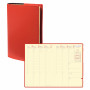 DESTOCKAGE Agenda QUOVADIS Ministre Prestige 16x24cm Soho - 1 semaine sur 2 pages Vertical - Rouge Dali