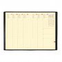 DESTOCKAGE Agenda QUOVADIS MINISTRE Prestige 16x24cm - Silk Noir - 1 semaine sur 2 pages Vertical