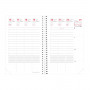 DESTOCKAGE Agenda QUOVADIS TIME&LIFE SEPT Pocket 10x15cm - Time & Life Rouge Vermillon - 1 semaine sur 2 pages Vertical