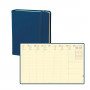 DESTOCKAGE Agenda QUOVADIS EXECUTIF Prestige 16x16cm - Silk Bleu Marine - 1 semaine sur 2 pages Vertical