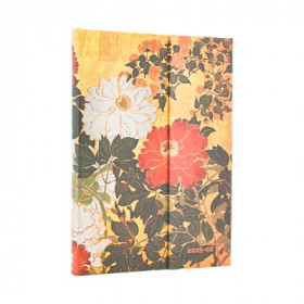 Agenda PAPERBLANKS Rinpa Floraux - Midi - 180x130mm - 1 semaine sur 2 pages Horizontal