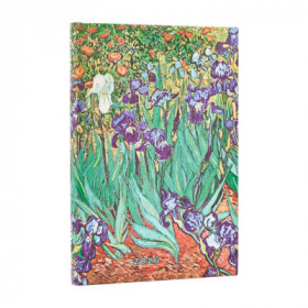 Agenda PAPERBLANKS Iris de Van Gogh - Mini - 140x95mm - 1 semaine sur 2 pages Vertical