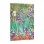 Agenda PAPERBLANKS Iris de Van Gogh - Mini - 140x95mm - 1 semaine sur 2 pages Vertical