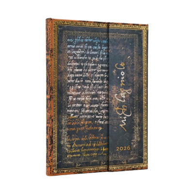 Agenda PAPERBLANKS Collection Les Manuscrits Estampés - Midi - 180x130mm - 1 semaine sur 2 pages Vertical