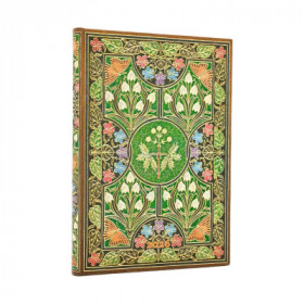 Agenda PAPERBLANKS Poésie en Fleurs - Midi - 180x130mm - 1 semaine sur 2 pages Vertical
