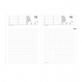 Recharge agenda QUOVADIS MAOR 8.5x 13cm - 1 jour par page