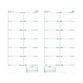 Recharge agenda QUOVADIS SILMA Quinzainier - 8,8 x 17 cm