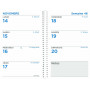 Recharge agenda QUOVADIS Maxiweek 10x15 cm spirale - 1 semaine sur 2 pages