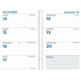 Recharge agenda QUOVADIS Maxiweek 24S 16x24 cm spirale - 1 semaine sur 2 pages