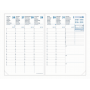 Recharge pour agenda QUOVADIS AFFAIRE SD 10x15cm - 16 mois - 1 semaine sur 2 pages