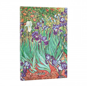 Agenda PAPERBLANKS Iris de Van Gogh - Mini - 140x95mm - 1 semaine sur 2 pages Horizontal
