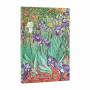 Agenda PAPERBLANKS Iris de Van Gogh - Mini - 140x95mm - 1 semaine sur 2 pages Horizontal