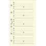 Recharge répertoire 30 feuillets ivoires pour organiseur OBERTHUR 10 - format 6,7x10,5cm