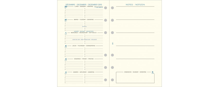 Recharges organiseurs pour Agenda 2026 EXACOMPTA EXATIME