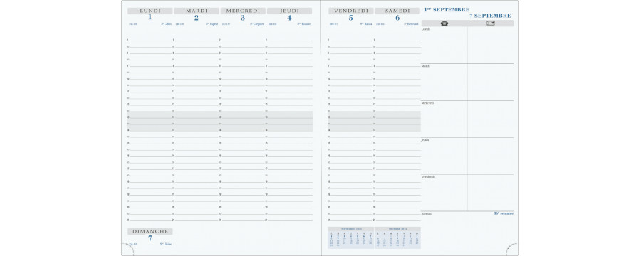 Agenda 2026 EXACOMPTA de bureau septembre à septembre