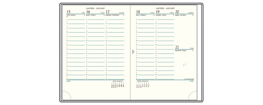 Recharges A22/AK22/R22 pour Agenda 2026 MIGNON